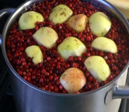 Soaked cranberries