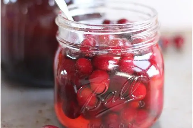 Soaked cranberries