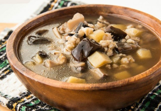 Soup with dried mushrooms: recipes with photos