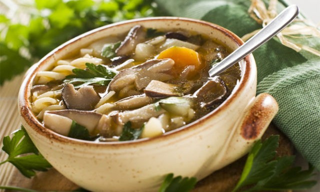 Soup with pickled mushrooms: recipes with photos