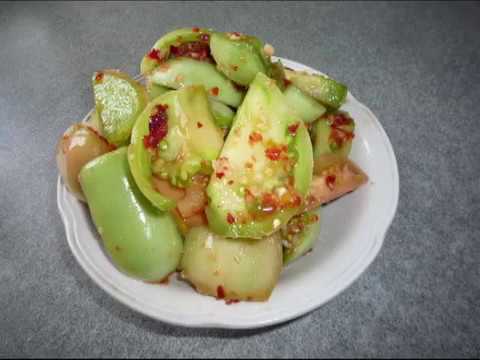 Spicy green tomato salad Cobra