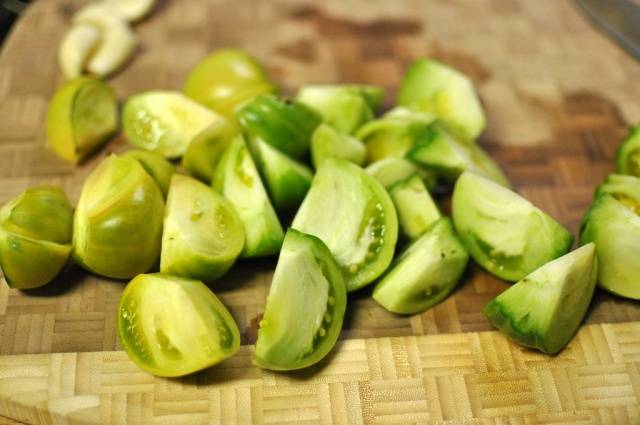 spicy green tomato salad recipe