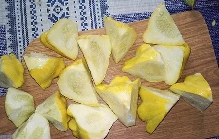 Squash marinated for the winter