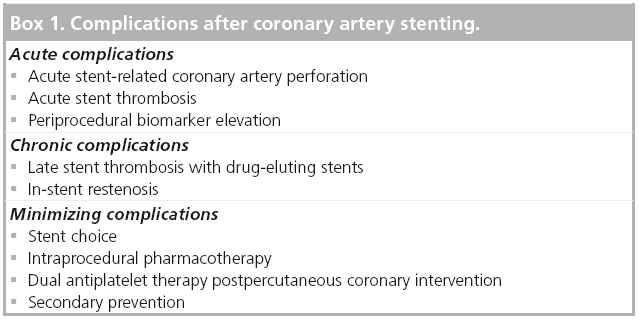 Stents &#8211; characteristics, types and possible complications