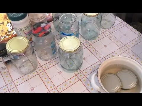 Sterilization of caps: with rubber bands, nylon, plastic, screw caps 