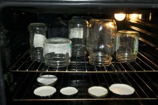 Sterilization of caps: with rubber bands, nylon, plastic, screw caps 