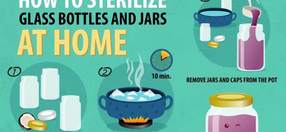 Sterilization of jars at home