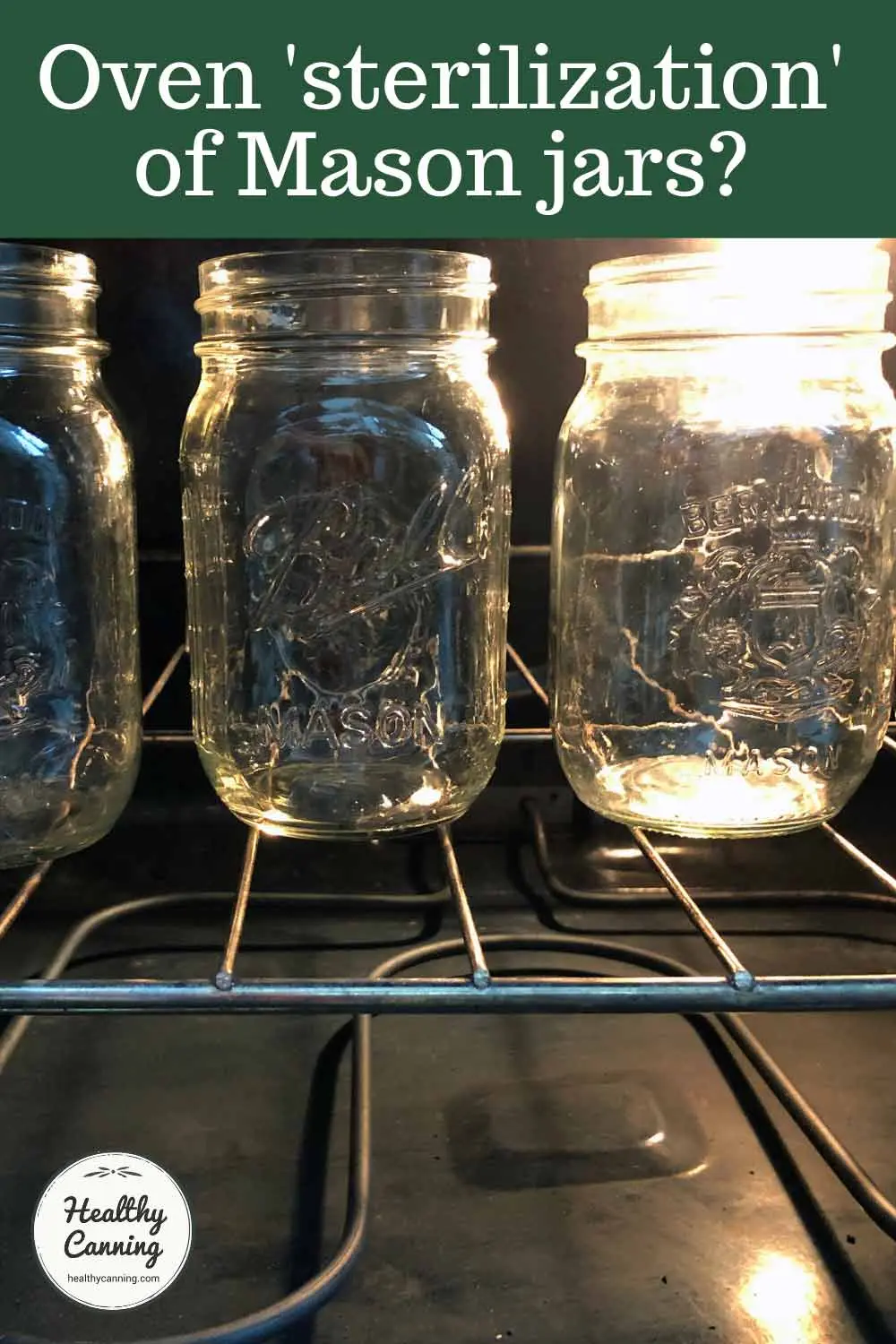 Sterilization of jars in an electric oven: temperature, mode