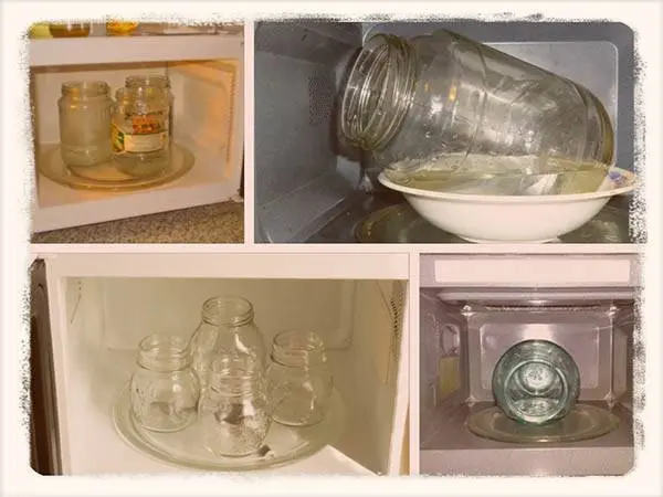 Sterilizing jars in the microwave