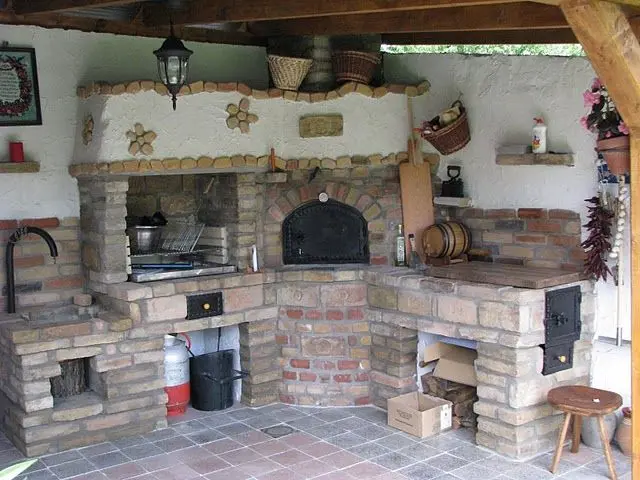 Stove for summer kitchen 