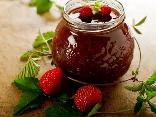 Strawberry jam with whole berries