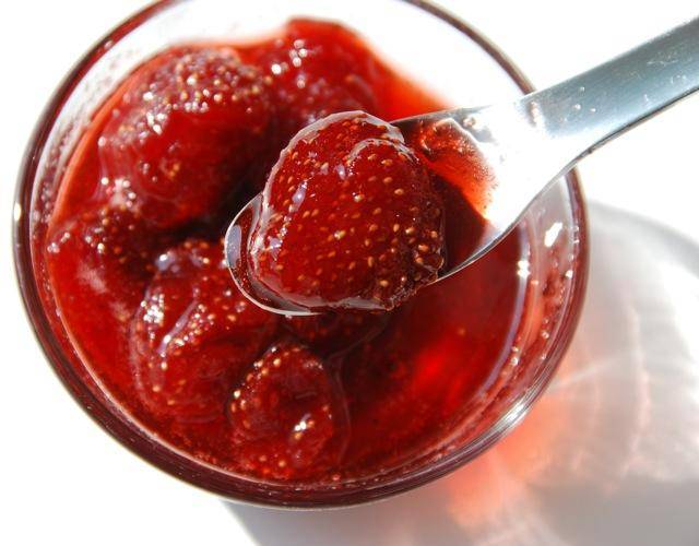 Strawberry jam with whole berries