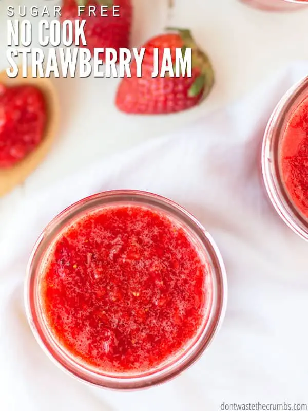 Strawberry jam without cooking