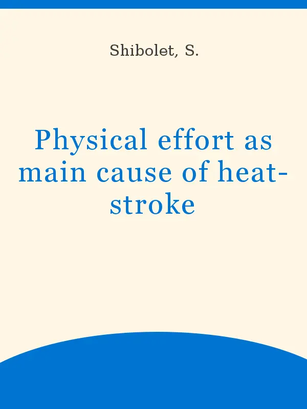 Sunstroke. &#8220;A person has the impression that one foot is already in that world&#8221;