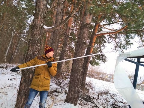 Telescopic shovel for removing snow from the roof