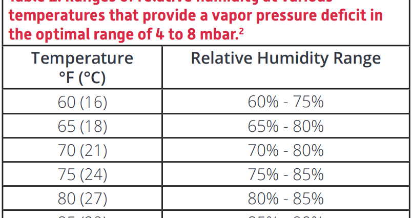 Temperature regime for tomato seedlings 