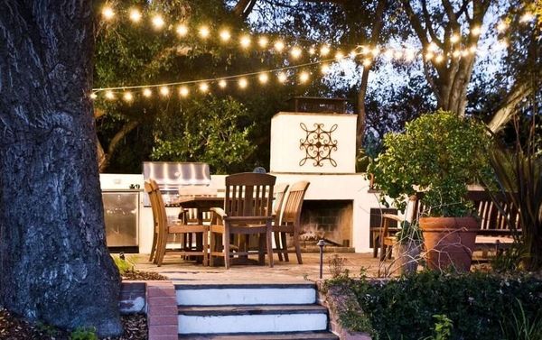 Terrace lighting (ceiling, side, hidden light): in modern and old style + photos of classic options