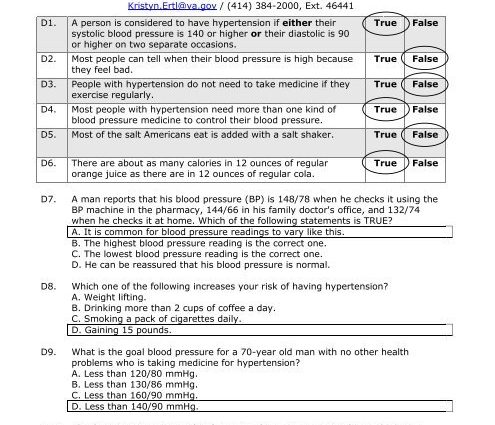 Test your knowledge about hypertension