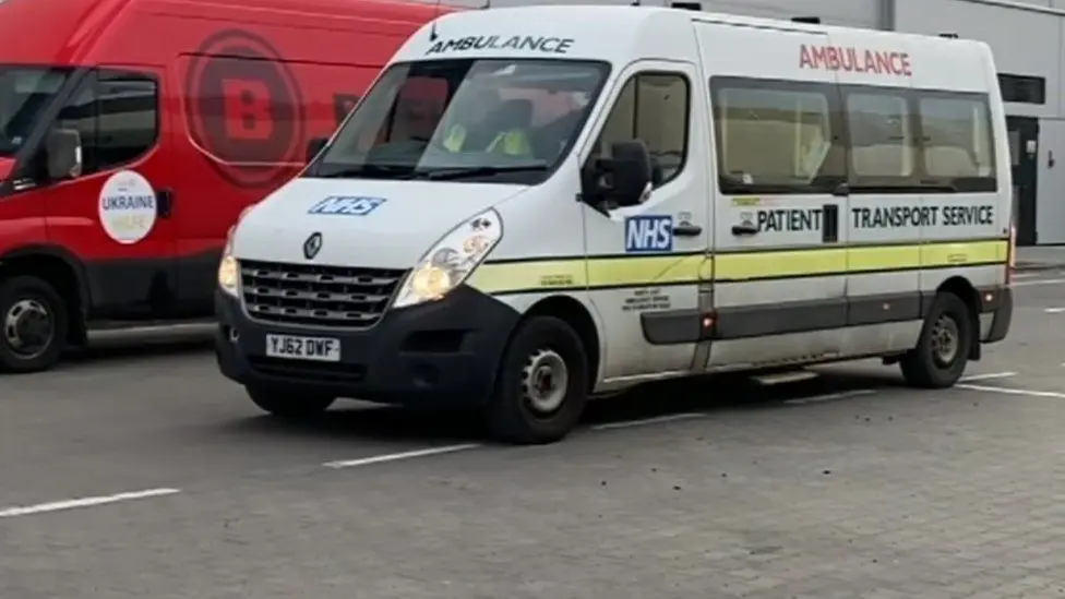 The British buy pension ambulances. They travel through Poland to Ukraine