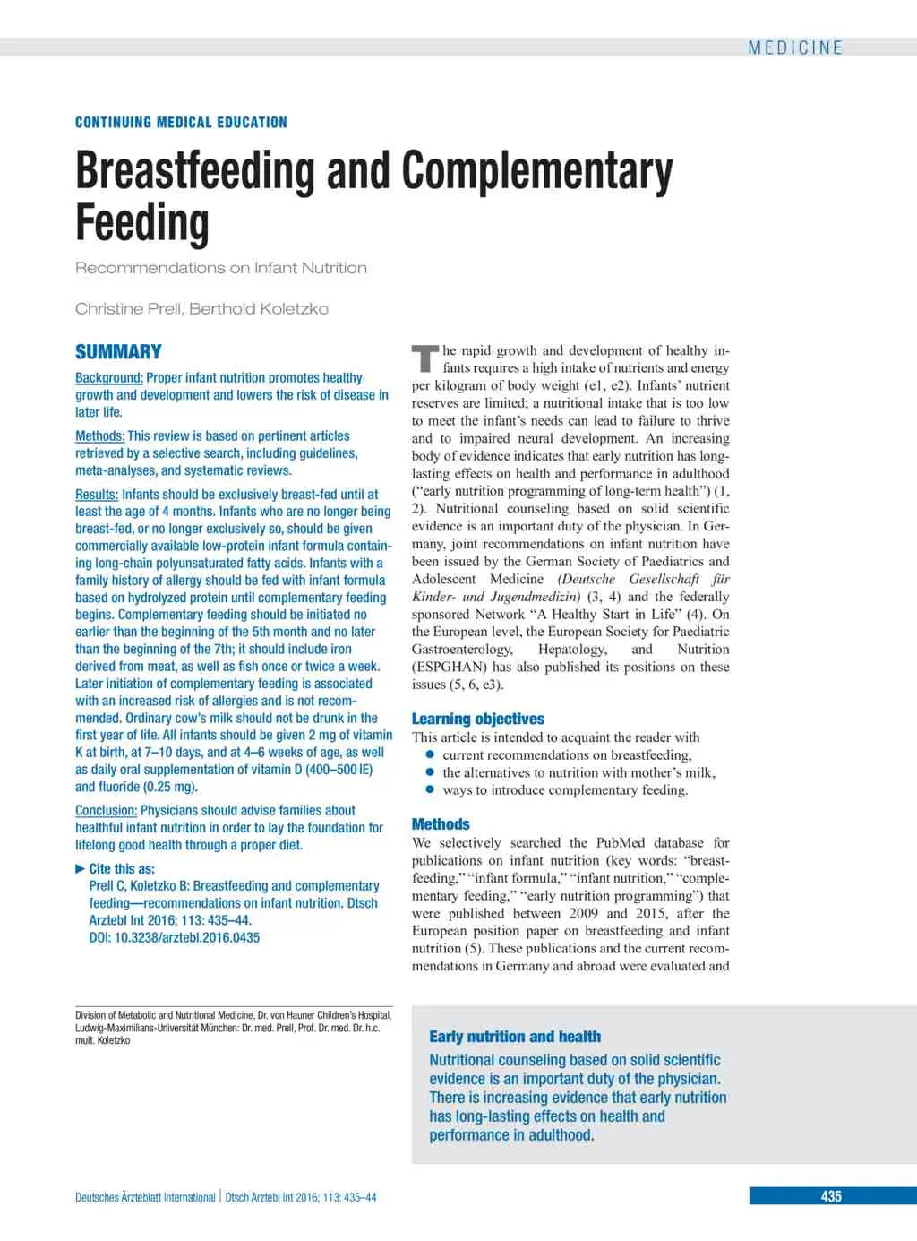 The infant nutrition regimen &#8211; what does it look like? Breastfeeding, artificial feeding, preliminary products