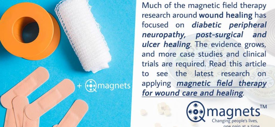 The magnetic field heals pain, depression, and speeds up wound healing