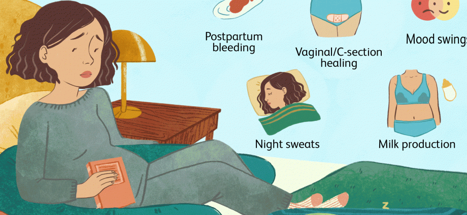 De vanligaste hälsoproblemen efter förlossningen