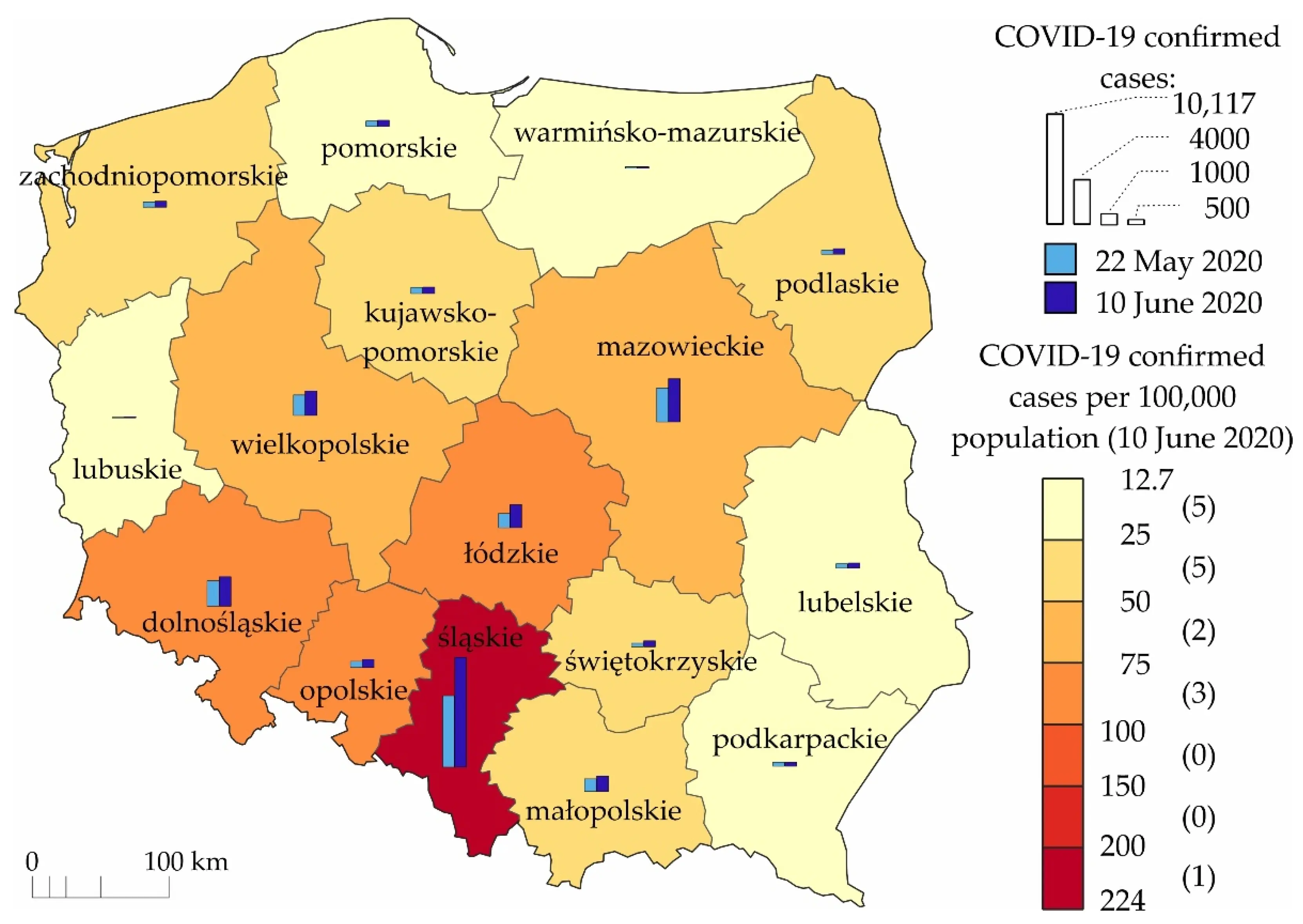 The new R index for Poland is very worrying. The number of infected people is the fastest in these voivodships