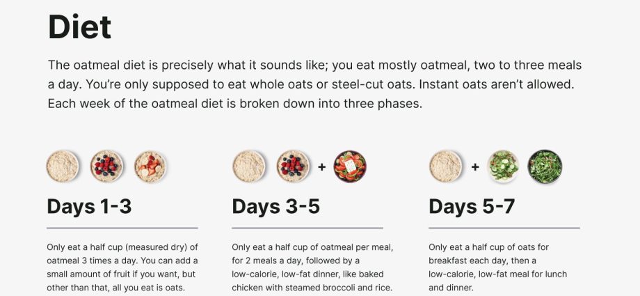 The oatmeal diet &#8211; what effects can you expect?
