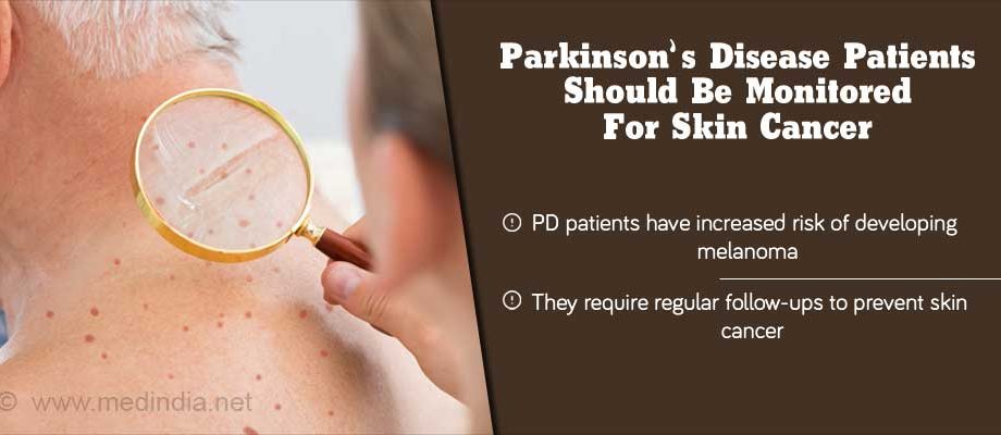 The risk of skin cancer is higher in Parkinson&#8217;s patients