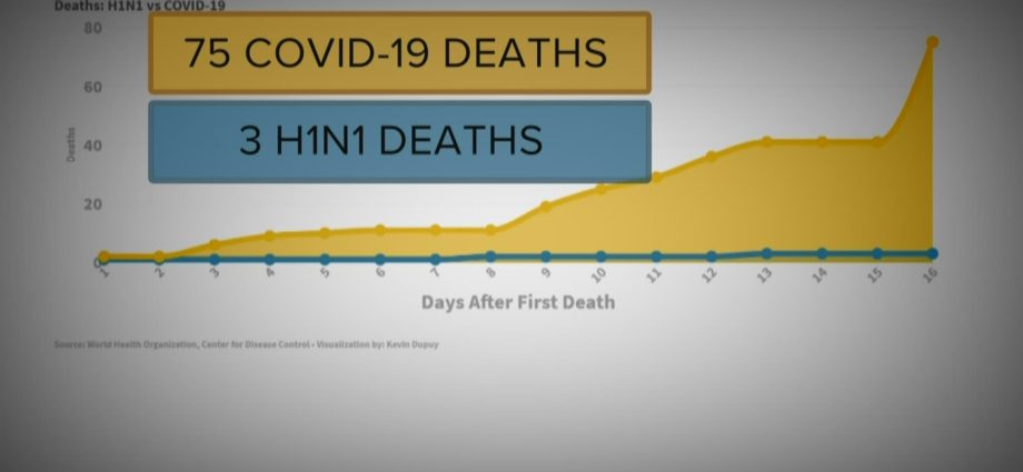 There are three deaths of swine flu