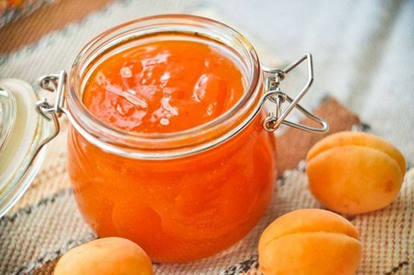 Thick apricot jam