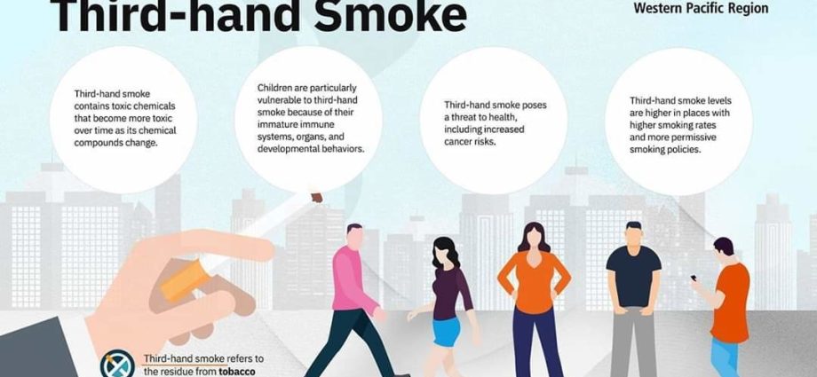 Third-hand tobacco smoke can also be harmful to your health