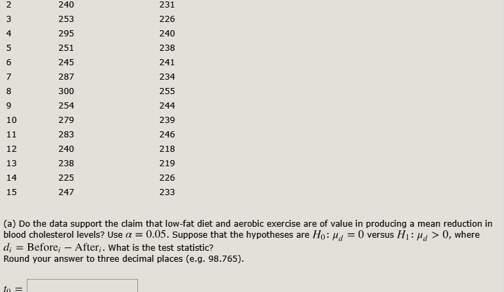 This exercise lowers cholesterol. The effects are after a month!