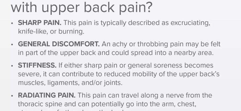 Thoracic spine pain &#8211; causes, diagnosis and treatment