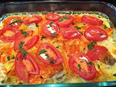 Tilapia baked with vegetables in the oven: under cheese, in foil, in cream sauce