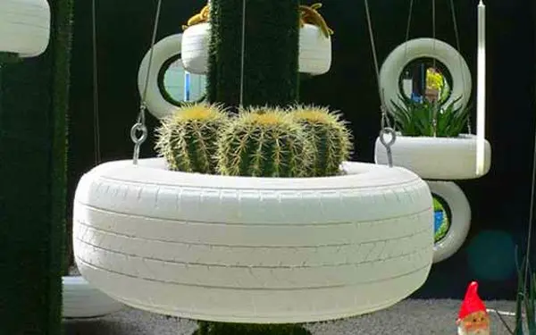 Tire beds: how to make your own original flower garden