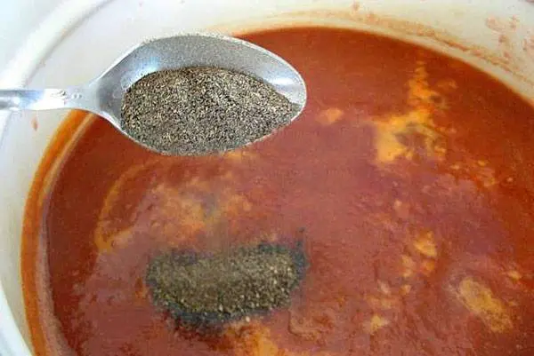 Tkemali sauce with tomatoes 