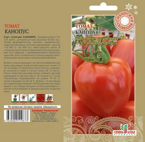 Tomatoes Canopus: description, photo, reviews