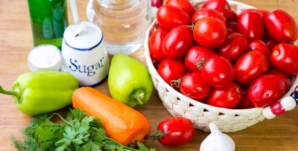 Tomatoes in Georgian for the winter