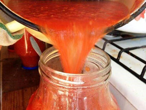 Tomatoes in own juice with tomato paste