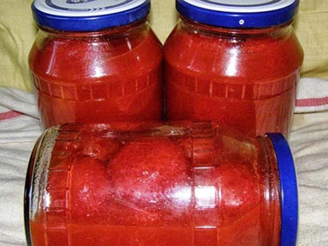 Tomatoes in own juice without vinegar