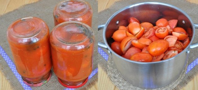 Tomatoes in own juice without vinegar