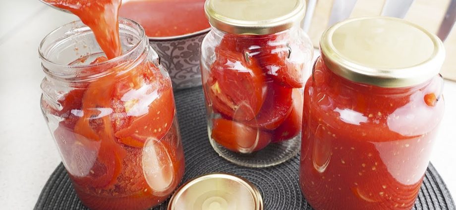 Tomatoes in own juice without vinegar