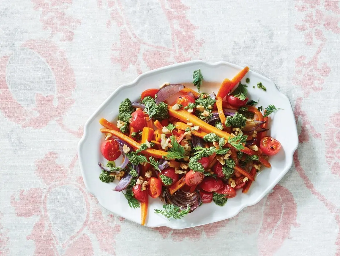 Tomatoes with carrot tops