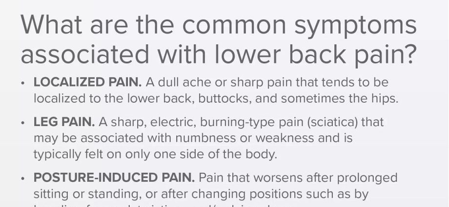 Too often, aggressive treatment is recommended for backache