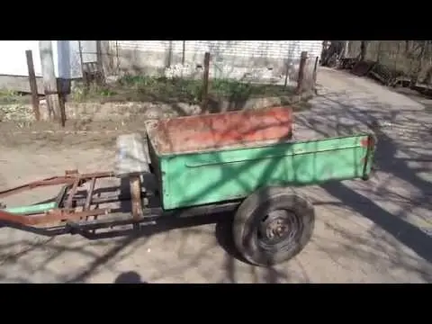 Tow hitch for walk-behind tractor: dimensions + drawings