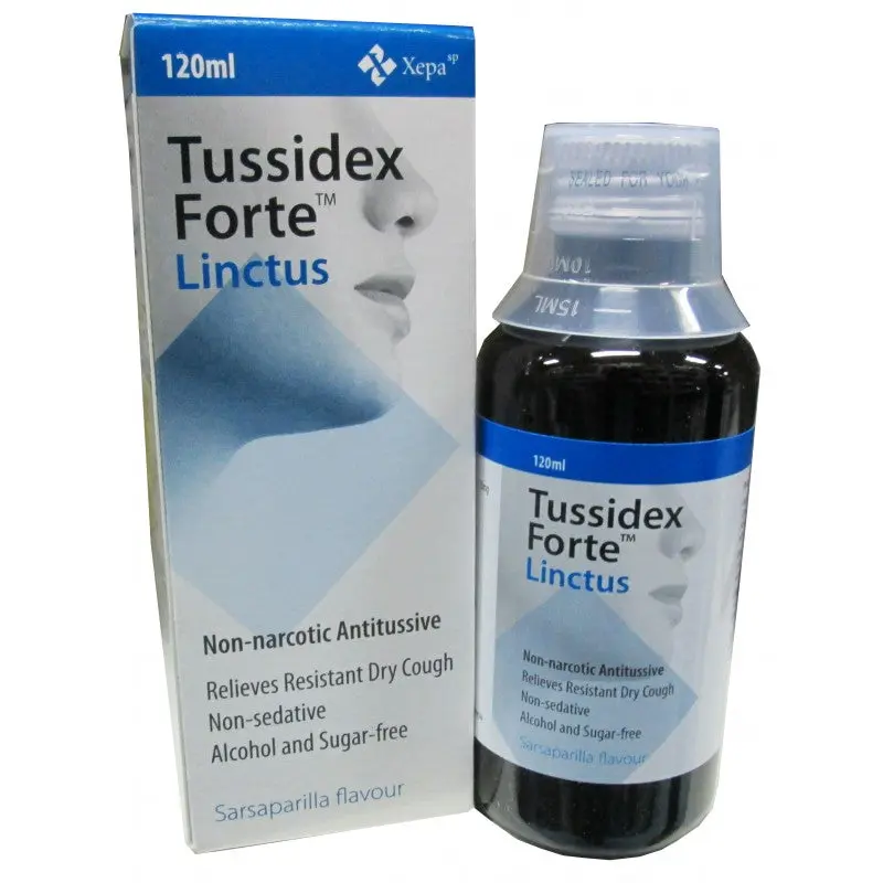 Tussidex for a dry cough. Composition, use, side effects