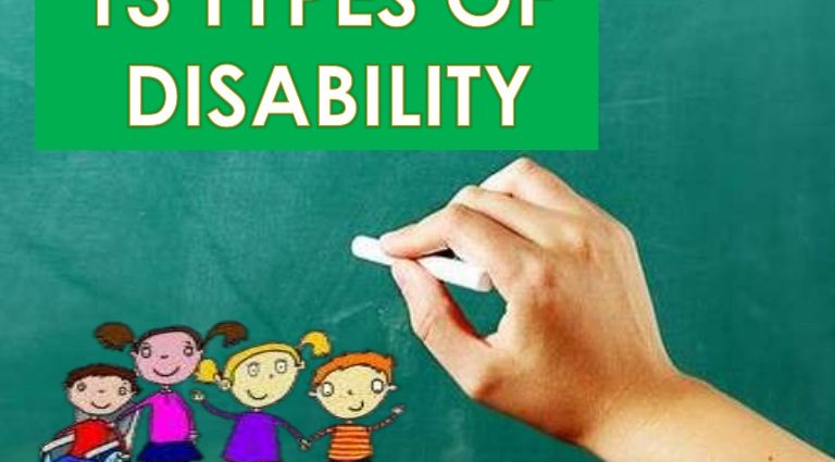 Types of disability