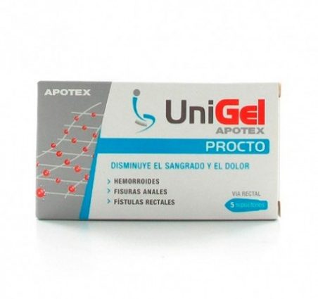 UniGel Procto &#8211; suppositories for hemorrhoids and other ailments of the anus