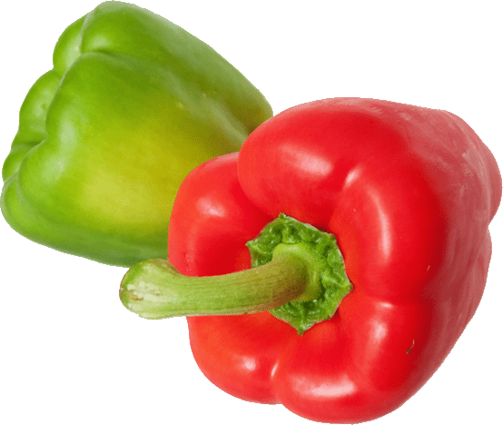 Varieties of green sweet pepper